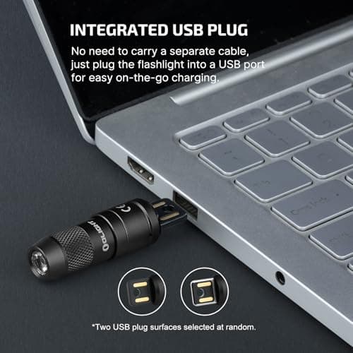 OLIGHT IMINI 2 EDC Rechargeable Keychain Flashlight, 50 Lumens Compact and Portable Mini LED Keyring Lights with Built-in Battery Ideal for Everyday Carry and Emergencies (Black) - Image 3