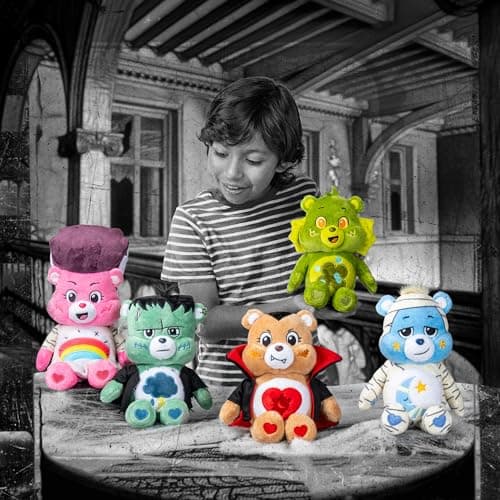 Care Bears Universal Monsters 9" Fun Size Plush - Grumpy Bear as Frankenstein - Soft, Huggable Plushie, Stuffed Animal for Girls and Boys, Ages 4+ - Image 6