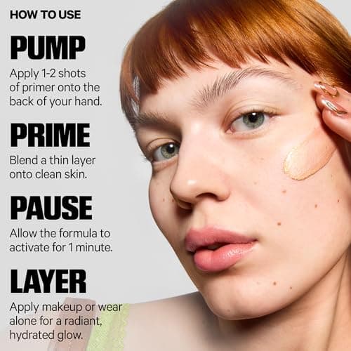 Milk Makeup Hydro Grip + Glow Primer with Hyaluronic Acid – Illuminating Face Primer Grips Makeup for Up to 12 Hours – Silicone-Free, Hydrating Formula with Radiant, Golden Finish – 1 oz - Image 6