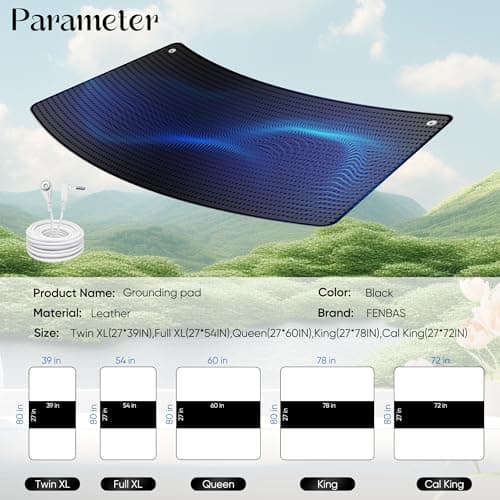 Grounding Mat for Bed, Enjoy The Grounding Effect Indoors, for Better Sleep, Pain and Stress Relief, Grounding Mat Set Comes with Grounding Cord, 27''×78'' - Image 6