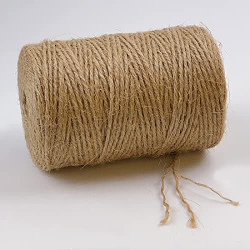 PerkHomy Natural Jute Twine 600 Feet Long Twine String for Crafts Gift Wrapping Packing Gardening Crochet Knitting Macrame Decor (Brown 2mm * 600feet) - Image 4