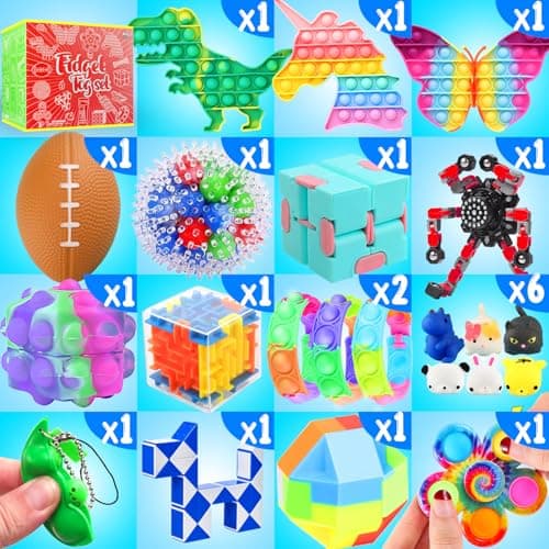 Fidget Toys Set, 160 Pack Sensory Toys Party Favors Kids Autism Autistic Children, Classroom Treasure Box Chest Prizes Pinata Stuffer Gifts Small Mini Bulk Toy Carnival ADHD - Image 2