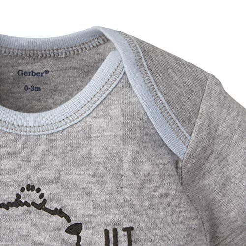 Gerber Baby Boys 5-Pack Short Sleeve Variety Onesies Bodysuits Hello Bear 0-3 Months - Image 3