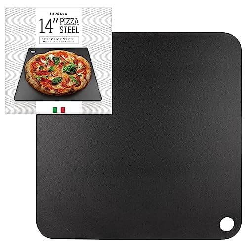 Steel Pizza Stone for Oven, Professional Baking Pizza Stone Made from Solid Steel, 14"x14" Unbreakable Thick, Create a Pizzeria Style Crust at Home - Image 7