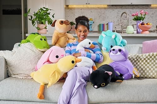 Hug-A-Lumps Dino(Delilah) Weighted Plush 3.3 Lbs, Cuddly, Squishy, Comfort Plush, Anti-Stress by ZURU - Image 6