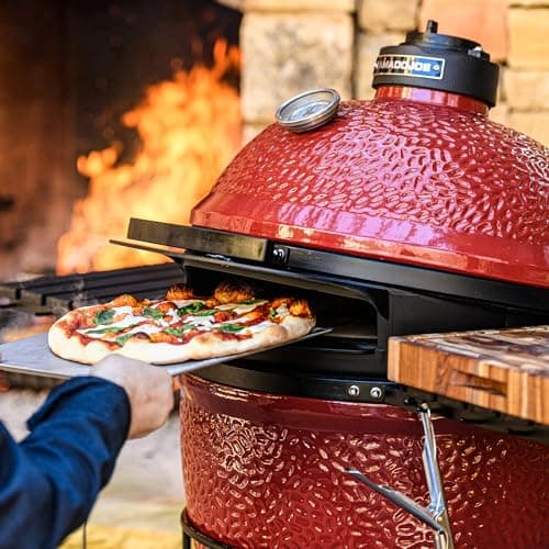 Kamado Joe DōJoe Pizza Oven Kamado Grill Accessory Insert for 18-inch Classic Joe Grills for Brick-Oven Style Food with Ceramic Stone in Black, Model KJ-DJ - Image 4