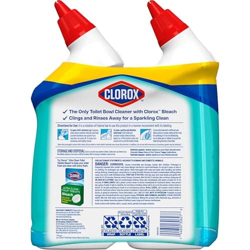 CLOROX Toilet Bowl Cleaner Clinging Bleach Gel, Ocean Mist, 24 Fl Oz, Pack of 2 (Package May Vary) - Image 14