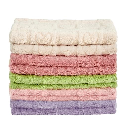 Yurhap Fleece Baby Blanket Heart Checkered Blanket, Ultra Soft Cozy Baby Blankets for Girls Boys, Fluffy Infant Toddler Newborn Receiving Blankets for Crib Stroller 30”×40” (Light Pink) - Image 5