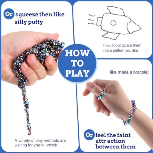 550pcs Ferrite Putty, Fidget Toys, Fidget Toys Adults, Desk Fidgets Toys for Office Stress/Anxiety Relief ,Adults Gifts - Image 4