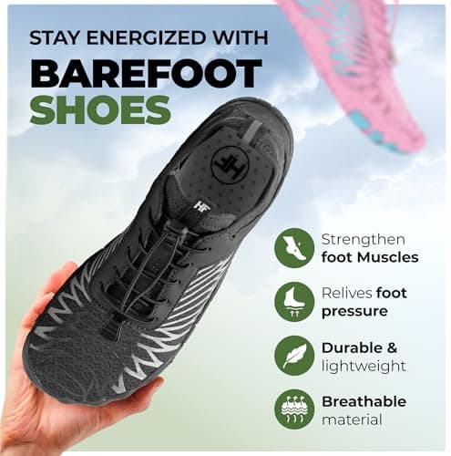 Hike Footwear Lazuli Pro Wide Toe Box Barefoot Shoes for Women and Men – Non-Slip, Lightweight, Comfortable Grounded footwear barefoot shoes women for Hiking, Running, Healthy Posture, and Movement - Image 2