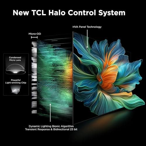 TCL 55-Inch Class QM6K Series QD-Mini LED 4K UHD Google Smart TV Best Value Mini-LED TV - QLED, 144hz, 240hz Gaming Rate, High Contrast Screen, Onkyo Audio, Dolby Atmos (55QM6K, 2025 Model) - Image 6