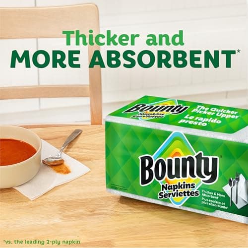 Bounty Paper Napkins, White, 400 Count - Image 2