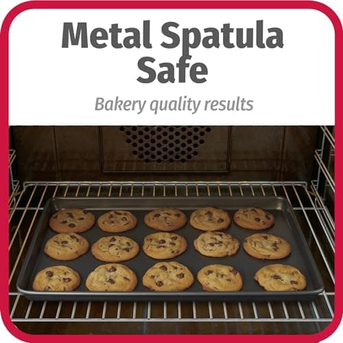 GoodCook Everyday Nonstick Carbon Steel Baking Sheet Set, 3 Pack – Small 13” x 9”, Medium 15” x 10”, Large 17” x 11” – Carbon Steel Cooking Pans, Cookie Sheet Bakeware Set - Image 7