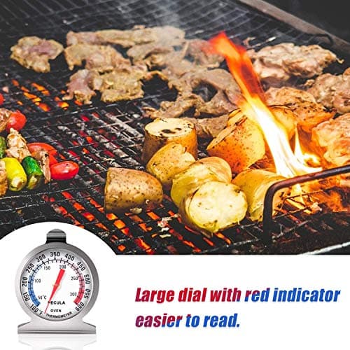 Oven Thermometer 50-300°C/100-600°F, Oven Grill Fry Chef Smoker Analog Thermometer Instant Read Stainless Steel Kitchen Cooking Thermometer - Image 6