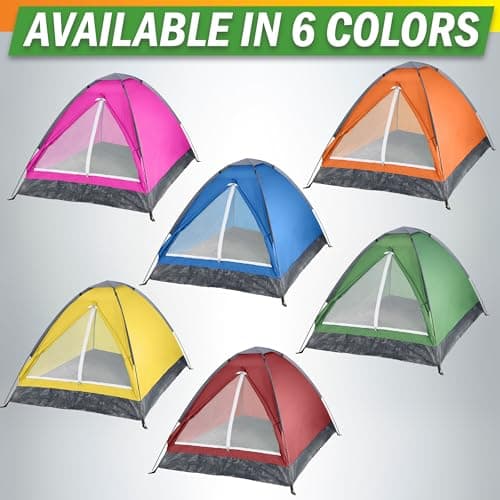 117 Person Camping Tent with Rain Fly and Carrying Bag - Lightweight Outdoor Pop Up Tents for Camping Essentials, Music Festivals, Backpacking, Hiking, or Beach Shelter by Wakeman Outdoors - Image 8