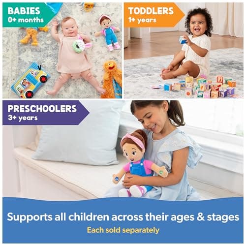 Ms. Rachel Speak & Sing Doll 16” Tall Interactive Toy with 4 Songs & 16+ Phrases, Toddler Toys for Girls & Boys Ages 6 Months to 3+ Years - Image 8