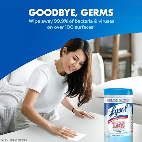 Lysol Disinfecting Wipes Bundle, Home Apartment Dorm Room Essentials and Cleaning Supplies, All Purpose Cleaner, Multi-surface Cleaning Wipes, Multi-Scent Sanitizing Wipes Bundle, 80 Count (4pk) - Image 2