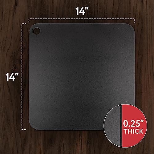 Steel Pizza Stone for Oven, Professional Baking Pizza Stone Made from Solid Steel, 14"x14" Unbreakable Thick, Create a Pizzeria Style Crust at Home - Image 2