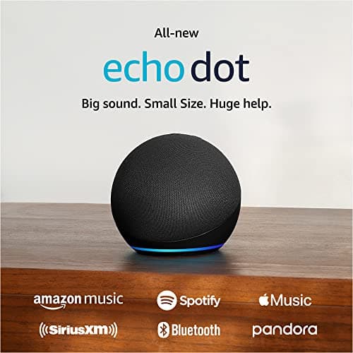 Amazon Echo Dot (newest model), Vibrant sounding Alexa speaker, Great for bedrooms, dining rooms and offices, Charcoal - Image 9