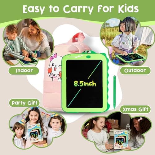 Teriph LCD Writing Tablet for Kids, Colorful Toddlers Toys Drawing Board, Educational Kid Toys, Doodle Pad Dinosaur Toys for 2 3 4 5 6 7 8 Year Old Boys Girls Birthday Party Christmas Gifts,8.5inch - Image 6