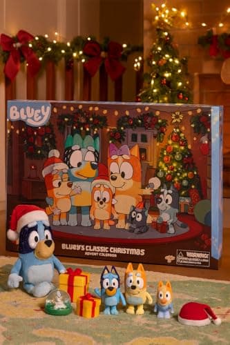 Bluey Toys for Girls and Boys, 24 Days of Surprises, Kids Advent Calendar w/Accessories, Stickers & Mini Christmas Tree - Image 7