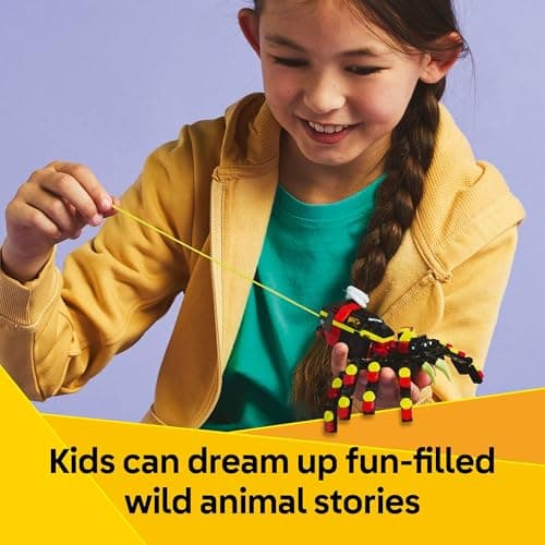 LEGO Creator 3 in 1 Wild Animals Surprising Spider Toy - Building Toy with 3 Build Options, Spider, Scorpion, or Snake - Animal Figures for Kids, Boys & Girls, Ages 7+ - Gift Idea for Birthday - 31159 - Image 3