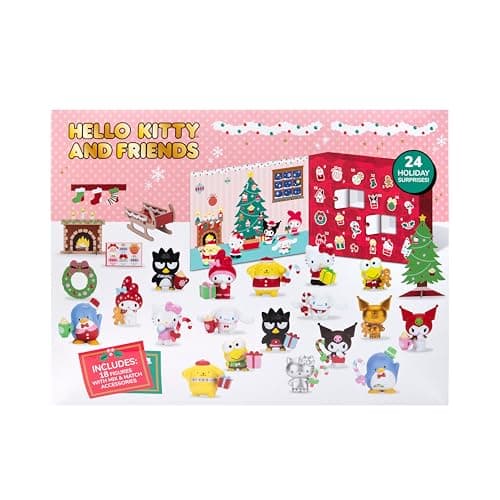 Hello Kitty® and Friends 2025 Holiday Advent Calendar - 18 Figures with Mix & Match Accessories - 24 Surprises - Kids and Sanrio Fans Ages 6+ - Image 4