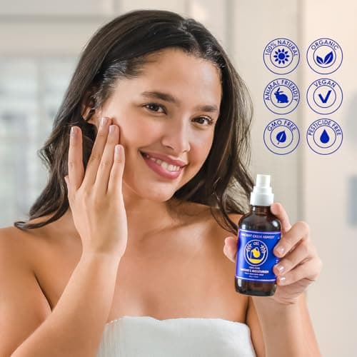 Ancient Greek Remedy After Shower Body Oil for Women - Organic Face Oil & Body Moisturizer for Dry Skin with Sweet Almond, Jojoba, Olive, Lavender and Vitamin E Oil - Natural Clean Skincare, 4 oz - Image 5