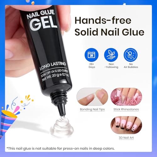 Beetles Tipex Gel Nail Kit Short Coffin Instant Apex Nail Tips & Beetles 15ml Nail Dehydrator and Primer - Image 4