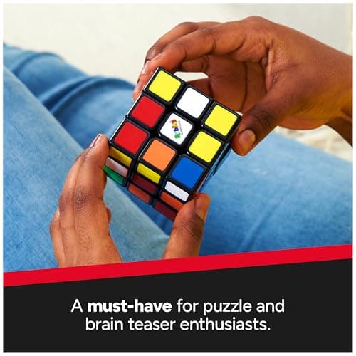 Rubik's Cube, The Original 3x3 Cube, Problem-Solving Brain Teaser, Color-Matching Puzzle, Fidget Toy & Sensory Puzzle, for Ages 8 & Up - Image 4