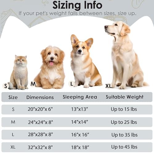 Hoewina Dog & Cat Bed for Indoor Cats, 20in Calming Donut Bed for Puppy and Kitten, Washable Round Fluffy Pet Bed for Small Medium Dogs and Cats (Light Grey) - Image 2
