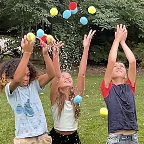 Hapinest Reusable Water Soaker Balls Outdoor Toys and Games for Kids and Teens Boys and Girls - Summer Activities for Pool and Backyard Fun - Image 4
