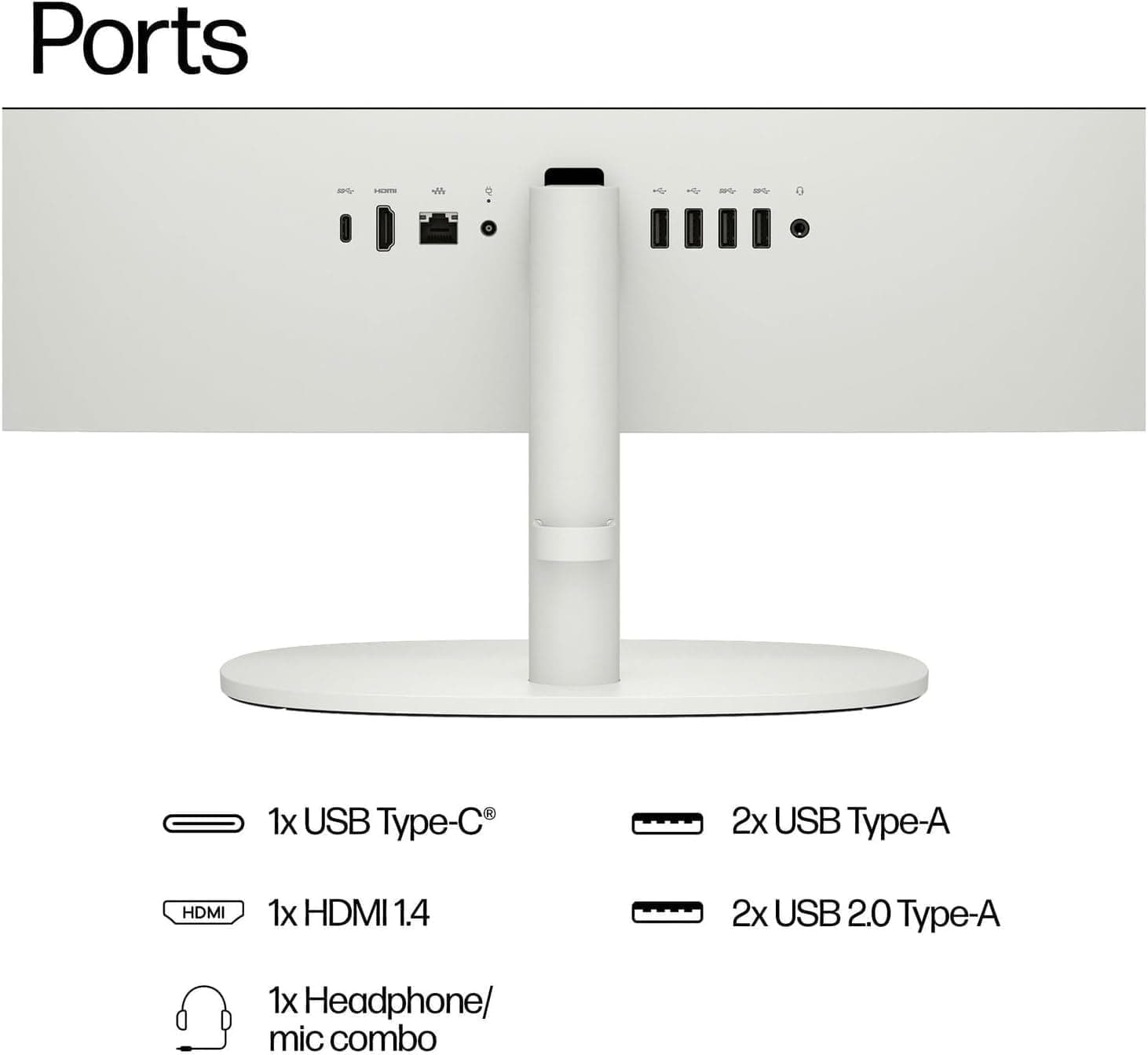 HP 2025 New 22 Inch All-in-One Desktop Computer • 12GB RAM • 256GB PCIe SSD • Intel CPU • Ultra-Quiet Design • Microsoft Office Trial • Wi-Fi 6 • White KB & Mouse • WOWPC Recovery USB • Windows 11 12GB RAM | 256GB SSD - Image 4