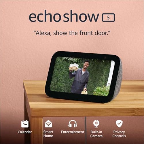 Amazon Echo Show 5 (newest model), Smart display with 2x the bass and clearer sound, Charcoal - Image 8