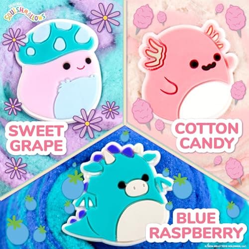 Original Squishmallows Premium Cloud Slime, 3-Pack, 9 Add Ins, 8 oz. Fluffy Slimes, for Kids, Bulk, Great 6 Year Old Toys & Party Favors, Super Soft Sludge Toy - Image 4