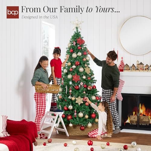 Best Choice Products Artificial Christmas Tree, 7.5ft Premium Unlit Pine Design, Dense Branches Realistic Holiday Décor​ w/Easy Assembly - Green - Image 5
