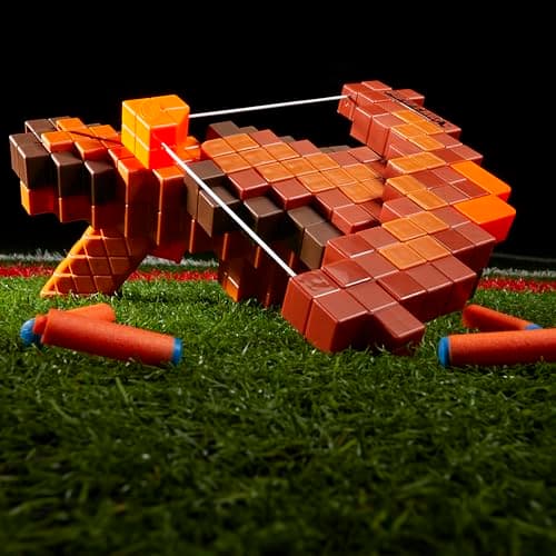 Nerf Minecraft Pillager's Crossbow Dart Blaster, 6 N1 Darts Compatible Only N1 Dart Blasters, 6 Dart Capacity, Ages 8+ - Image 7
