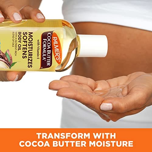Palmer's Cocoa Butter Moisturizing Body Oil with Vitamin E, Radiant Looking Glow and Skin Hydration, Instant Absorption, Bath, Body and Shower, 8.5 Ounces - Image 3