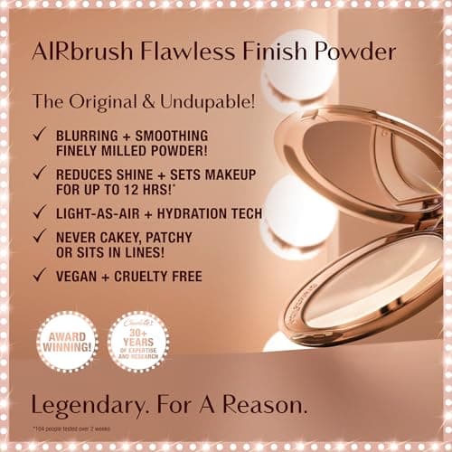 Charlotte Tilbury Airbrush Flawless Finish Setting Powder - Pore-Blurring Pressed Powder for Face Makeup to Minimize Shine with a Soft-Focus Finish - 1 Fair - Image 3