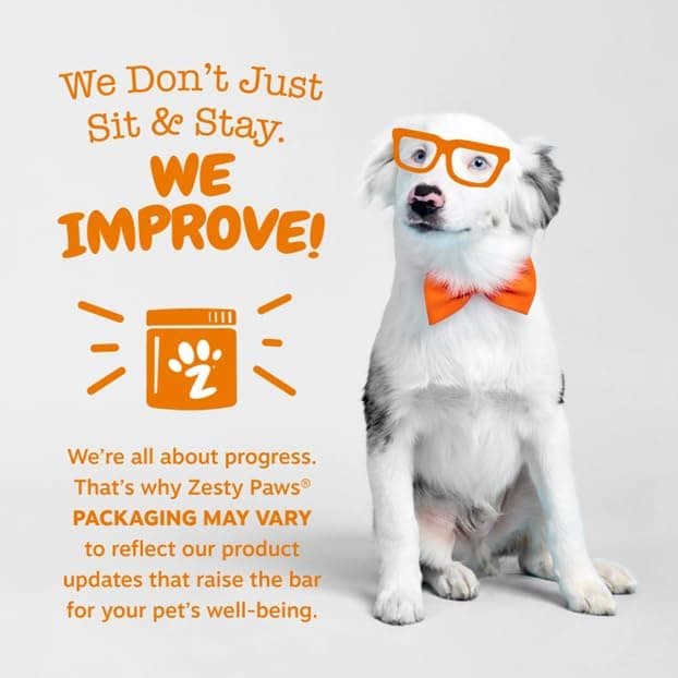 Zesty Paws Dog Multivitamin, Chewable Dog Vitamins and Supplements for Hip & Joints, Skin & Coat, Omega 3 Fish Oil for Dogs- Senior & Puppy Multivitamin- Chicken- 90ct Chicken 90 Count (Pack of 1) - Image 8