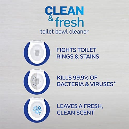 Lysol Toilet Bowl Cleaner Gel, For Cleaning and Disinfecting, Stain Removal, Forest Rain Scent, 24oz - Image 4