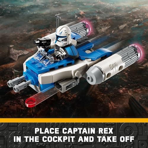 LEGO Star Wars: The Clone Wars Captain Rex Y-Wing Microfighter Building Set, Collectible Star Wars Y-Wing Toy for Kids with Captain Rex Minifigure, Star Wars Gift for Boys & Girls Ages 6 and Up, 75391 - Image 3