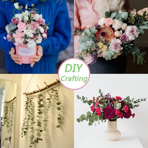 10 Pcs Dried Eucalyptus Stems 17" Real Eucalyptus for Shower Hanging 100% Made from Fresh Leaves, Wedding, Home, Farmhouse, DIY Spring Decor Bathroom Decor Home Decor - Image 6