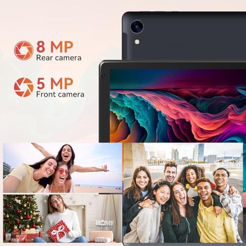 Tablet,10.1" Android Tablet with Octa-core Processor 24GB RAM 128GB ROM HD IPS Touchscreen 8H Battery, Wi-Fi 6, BT 5.0, Dual Camera, Android 15 Tablets 2025 - Image 5