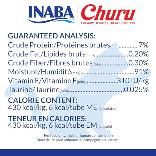 INABA Churu Cat Treats, Lickable, Squeezable Creamy Purée Cat Treat with Green Tea Extract & Taurine, 0.5 Ounces Each Tube, 20 Tubes, Chicken Variety Box - Image 9