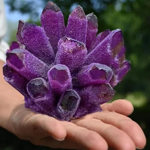 BLOCKv Natural Crystal Amethyst Cluster, Amethyst Crystal Rock, Large Natural Amethyst Crystal Clusters Stone, Raw Amethyst Stone, Natural Amethyst Geode Cave Healing Crystal Stones(200-300g) - Image 3