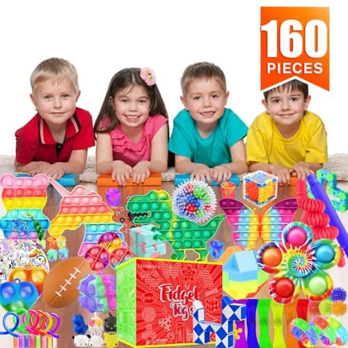 Fidget Toys Set, 160 Pack Sensory Toys Party Favors Kids Autism Autistic Children, Classroom Treasure Box Chest Prizes Pinata Stuffer Gifts Small Mini Bulk Toy Carnival ADHD - Image 5