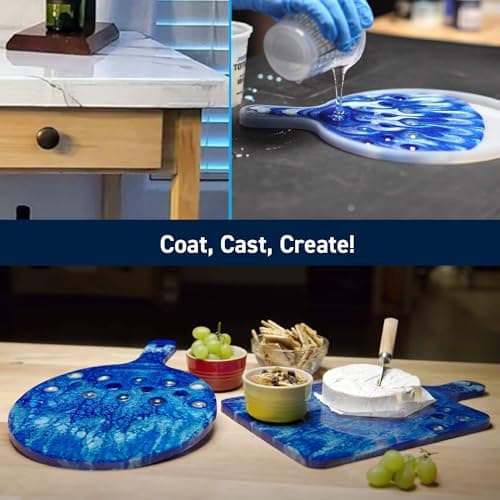 TotalBoat Table Top Epoxy Resin Kit - 1 Gallon Crystal Clear Epoxy with High Gloss & UV-Resistance - Easy 1:1 Ratio for Bar and Table Coating, Woodworking, and Resin Art Casting - Image 6