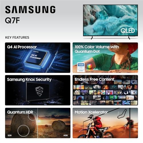 Samsung 55-Inch Class QLED Q7F Series Samsung Vision AI Smart TV (2025 Model, 55Q7F) Quantum HDR, Object Tracking Sound Lite, Q4 AI Gen1 Processor, 4K upscaling, Gaming Hub, Alexa Built-in - Image 4