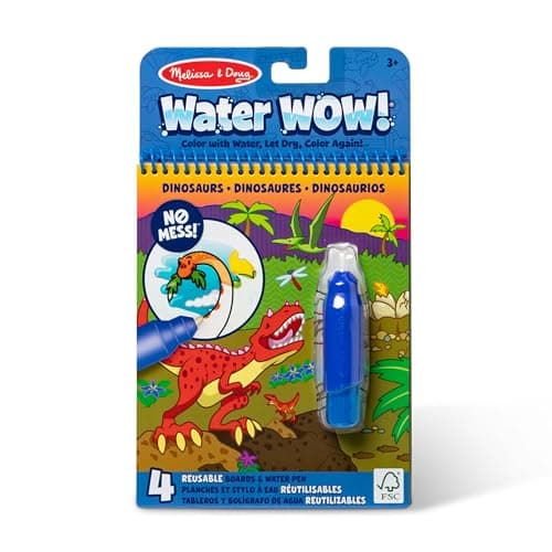 Melissa & Doug On The Go Water Wow! Reusable Water-Reveal Activity Pad – Dinosaurs